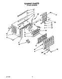 CABINET Diagram and Parts List for ACM062XZ0  Whirlpool Air Conditioner