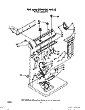 SECTION Diagram and Parts List for LE6098XTG1  Whirlpool Dryer
