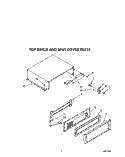 TOP GRILLE AND UNIT COVER Diagram and Parts List for KSSS48MWX00  KitchenAid Refrigerator