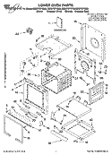 LOWER OVEN PARTS Diagram and Parts List for RBD275PRT00  Whirlpool Wall Oven