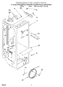 REFRIGERATOR LINER Diagram and Parts List for KSRB22FHSS02  KitchenAid Refrigerator
