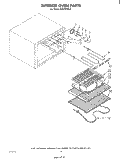 INTERIOR OVEN Diagram and Parts List for RS575PXR2  Whirlpool Range