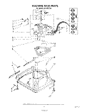 MACHINE BASE Diagram and Parts List for LA5100XTF0  Whirlpool Washer