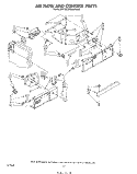 AIRFLOW AND CONTROL Diagram and Parts List for ED25SMXRWR2  Whirlpool Refrigerator
