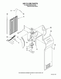 AIR FLOW PARTS Diagram and Parts List for 8ED2FHKXVA02  Whirlpool Refrigerator