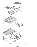 SHELF Diagram and Parts List for ET18NKXSW05  Whirlpool Refrigerator