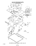SECTION Diagram and Parts List for KECT305VAL2  KitchenAid Cooktop