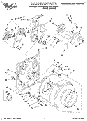 SECTION Diagram and Parts List for 3CEP2960DN0  Whirlpool Dryer