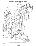 CONTROLS AND REAR PANEL Diagram and Parts List for LA5460XPW5  Whirlpool Washer