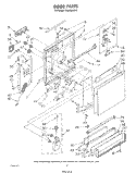 DOOR Diagram and Parts List for DU8000XR2  Whirlpool Dishwasher