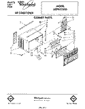 CABINET , LITERATURE Diagram and Parts List for ACP552XS0  Whirlpool Air Conditioner