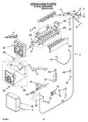 ICEMAKER PARTS Diagram and Parts List for KSSC48FMS02  KitchenAid Refrigerator