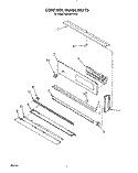 CONTROL PANEL, LIT/OPTIONAL Diagram and Parts List for RB760PXYQ0  Whirlpool Wall Oven