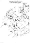 DISPENSER FRONT Diagram and Parts List for 6ED25DQXDW00  Whirlpool Refrigerator