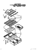 SHELF Diagram and Parts List for ET16ZMXWW00  Whirlpool Refrigerator