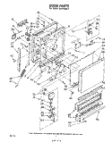 DOOR Diagram and Parts List for SHU99052  Whirlpool Dishwasher