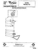MOTOR AND DRIVE, LIT/OPTIONAL Diagram and Parts List for TC8750XYP2  Whirlpool Trash Compactor