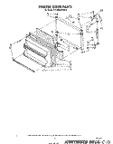 FREEZER DOOR Diagram and Parts List for ET18MKXPWR0  Whirlpool Refrigerator