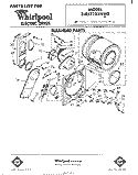 SECTION Diagram and Parts List for 3LE5710XKW0  Whirlpool Dryer