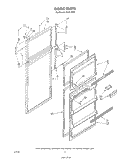 DOOR Diagram and Parts List for 8614W0C  Roper Refrigerator