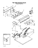 TOP AND CONSOLE, LIT/OPTIONAL Diagram and Parts List for KGYE660WAL1  KitchenAid Dryer