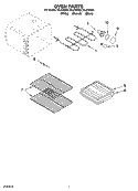 OVEN PARTS Diagram and Parts List for WLP34900  Whirlpool Range