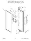 Part Location Diagram of WPW10527272 Whirlpool Door Bin