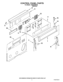 Part Location Diagram of WPW10726780 Whirlpool Touchpad