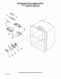 REFRIGERATOR LINER PARTS Diagram and Parts List for KBLS19KTSS4  KitchenAid Refrigerator