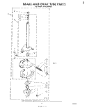 BRAKE AND DRIVE Diagram and Parts List for LA5430XPW0  Whirlpool Washer