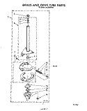 BRAKE AND DRIVE TUBE Diagram and Parts List for LA5500XPW6  Whirlpool Washer