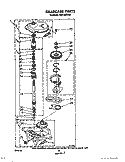 GEARCASE Diagram and Parts List for TAWL680WW0  Estate Washer
