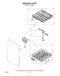 DISHRACK Diagram and Parts List for DU3000XR2  Whirlpool Dishwasher