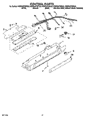CONTROL PARTS, OPTIONAL PARTS (NOT INCLUDED) Diagram and Parts List for KSRP22FSSS00  KitchenAid Refrigerator