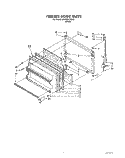 FREEZER DOOR Diagram and Parts List for JWARG475D00  Whirlpool Refrigerator