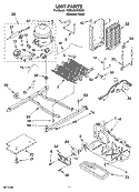 UNIT PARTS Diagram and Parts List for KSRA22KNSS01  KitchenAid Refrigerator