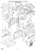 AIRFLOW AND CONTROL Diagram and Parts List for RE123A2  Whirlpool Air Conditioner
