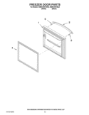 FREEZER DOOR PARTS Diagram and Parts List for KBRS19KTBL6  KitchenAid Refrigerator