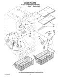 LINER PARTS Diagram and Parts List for EV188NYWQ02  Whirlpool Freezer