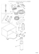 OPTIONAL Diagram and Parts List for X10002W03  Roper Air Conditioner