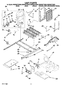 UNIT PARTS Diagram and Parts List for KSRP25FTWH00  KitchenAid Refrigerator