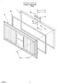 SECTION Diagram and Parts List for RH1500REW00  Roper Freezer