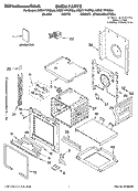 OVEN PARTS Diagram and Parts List for KEBC177KBL04  KitchenAid Wall Oven