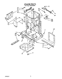 FRAME Diagram and Parts List for TU8150XTP2  Whirlpool Trash Compactor