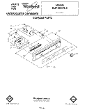 CONSOLE Diagram and Parts List for DU7400XS2  Whirlpool Dishwasher
