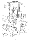 Part Location Diagram of 17235 Whirlpool TUB GASKET (7)