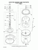 Part Location Diagram of W10168523 Whirlpool RING-TUB