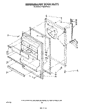 REFRIGERATOR DOOR , NOT ILLUSTRATED Diagram and Parts List for ET18EKXPWR3  Whirlpool Refrigerator