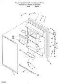 REFRIGERATOR DOOR Diagram and Parts List for 3ET22DKXFW00  Whirlpool Refrigerator