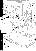 DRYER CABINET AND MOTOR Diagram and Parts List for LTG6234AN3  Whirlpool Washer Dryer Combo